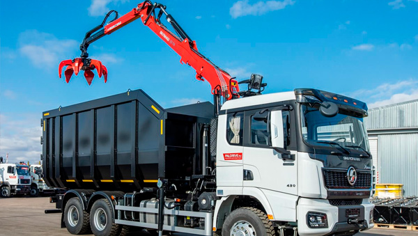  Ломовоз SHACMAN SX3258 с манипулятором ВМ10-74М