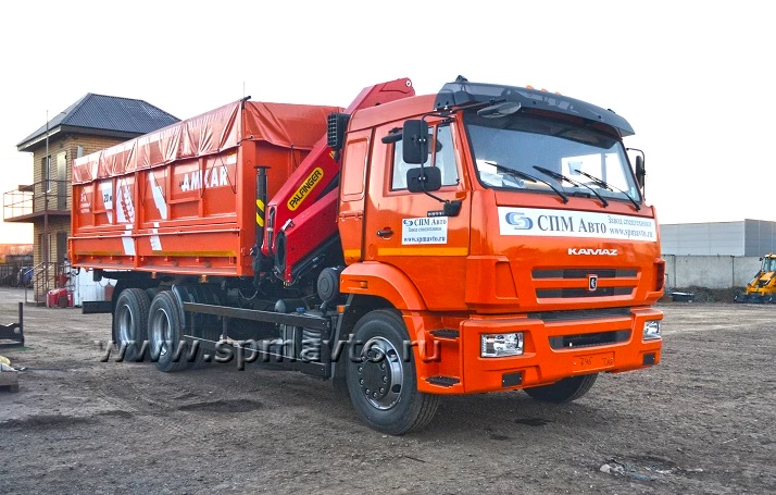 Зерновоз-самосвал с КМУ ИМ 150N